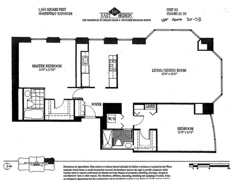 Floorplan - 100 E Huron St #2202, Chicago, IL 60611 photo 1 of 1
