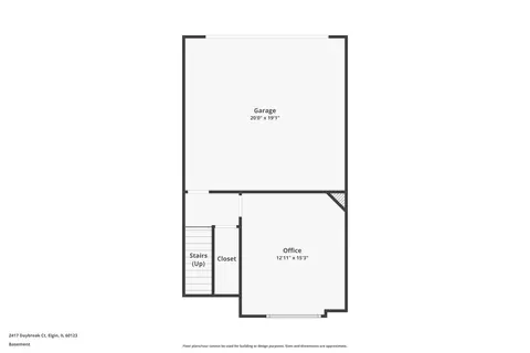 Floorplan - 2417 Daybreak Ct, Elgin, IL 60123 photo 3 of 3
