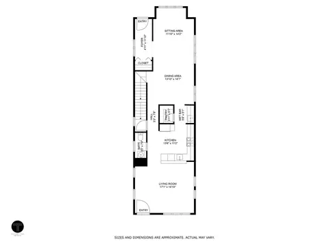 Floorplan - 817 E 38th St, Chicago, IL 60653 photo 1 of 3