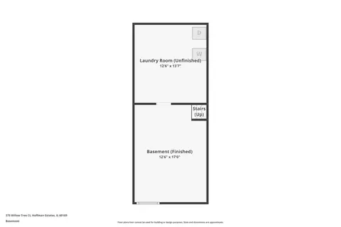 Floorplan - 375 Willow Tree Ct, Hoffman Estates, IL 60169 photo 4 of 4