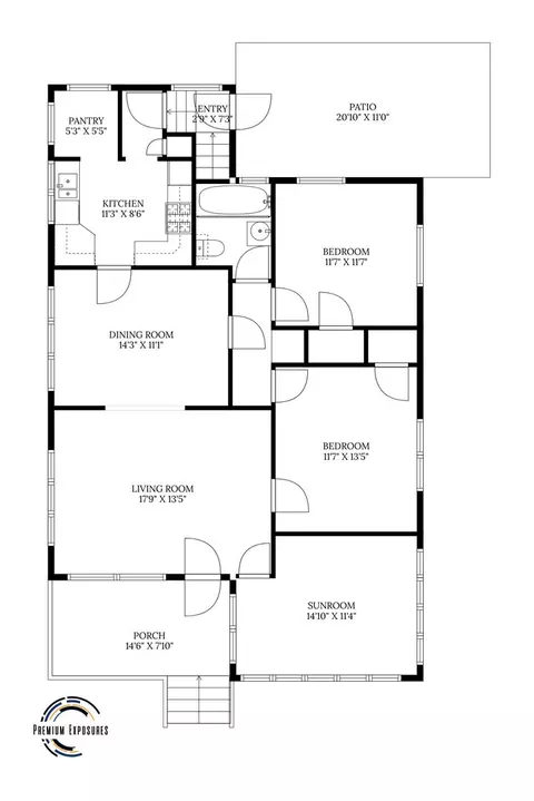 Floorplan - 307 E Griggs St, Mansfield, IL 61854 photo 1 of 3