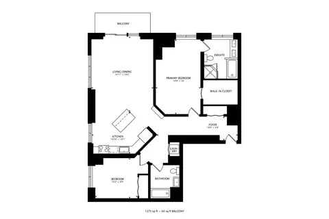 Floorplan - 41 E 8th St #3107, Chicago, IL 60605 photo 2 of 2