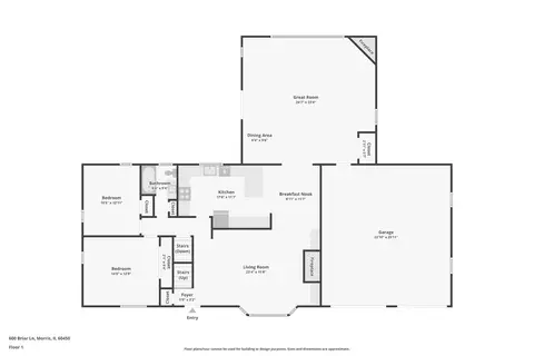 Floorplan - 600 Briar Ln, Morris, IL 60450 photo 1 of 4