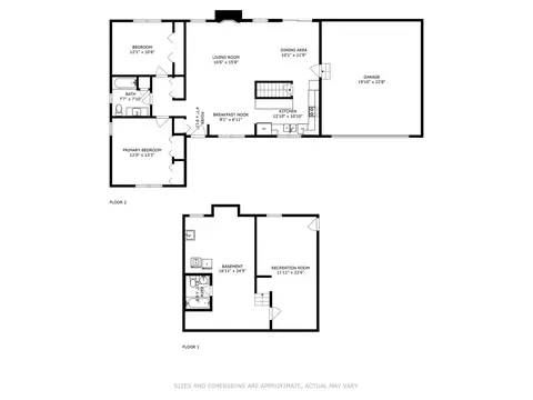Floorplan - 10307 Lund Ave, Algonquin, IL 60102 photo 1 of 3