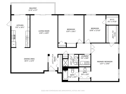 Floorplan - 2000 Chestnut Ave #403, Glenview, IL 60025 photo 1 of 1