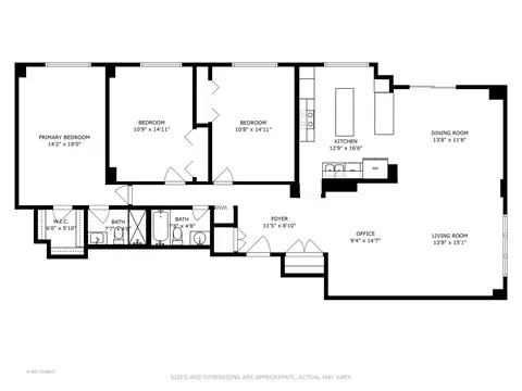 Floorplan - 6933 N Kedzie Ave #116, Chicago, IL 60645 photo 1 of 1