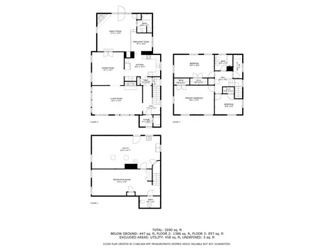 Floorplan - 720 Perth Ave, Flossmoor, IL 60422 photo 1 of 4