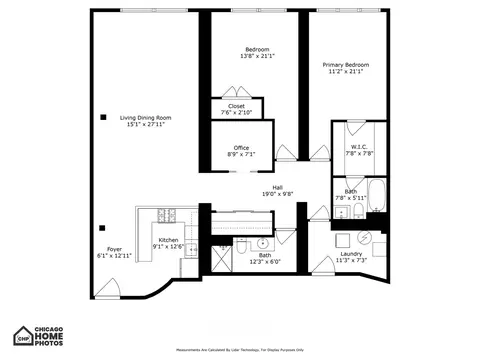 Floorplan - 1327 W Washington Blvd #2F, Chicago, IL 60607 photo 1 of 1