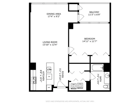 Floorplan - 8 E Randolph St #1006, Chicago, IL 60601 photo 1 of 1
