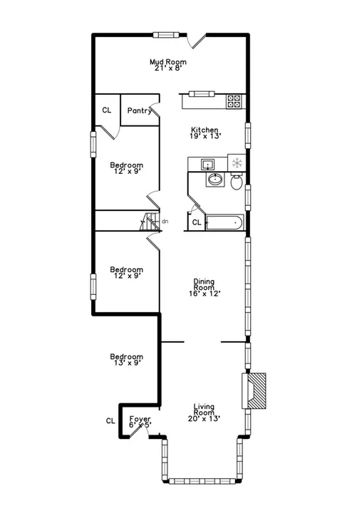 Floorplan - 601 E 90th Pl, Chicago, IL 60619 photo 2 of 3