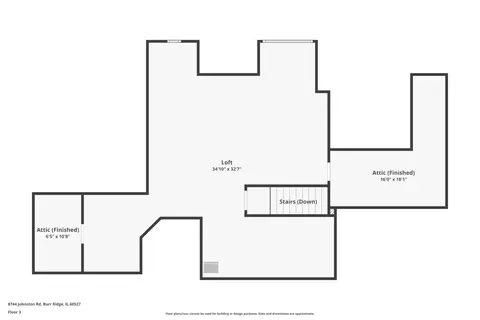 Floorplan - 8744 Johnston Rd, Burr Ridge, IL 60527 photo 3 of 5