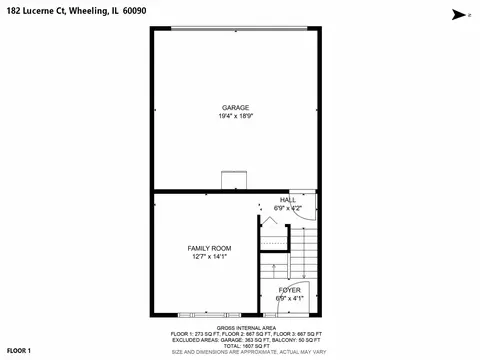 Floorplan - 182 Lucerne Ct, Wheeling, IL 60090 photo 3 of 3