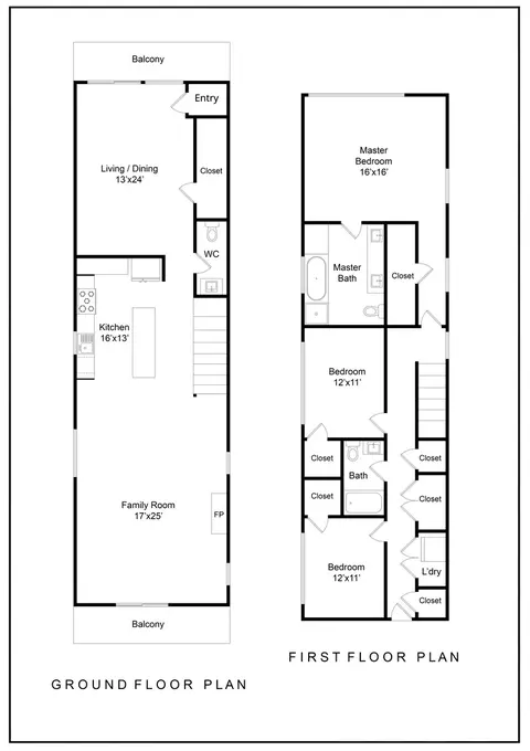 Floorplan - 2442 W Thomas St #1, Chicago, IL 60622 photo 1 of 1