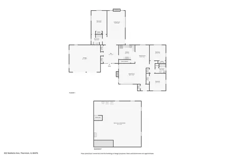 Floorplan - 322 Mallette St, Thornton, IL 60476 photo 2 of 2