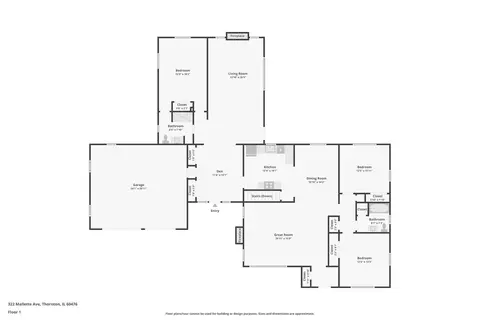 Floorplan - 322 Mallette St, Thornton, IL 60476 photo 1 of 2
