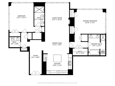 Floorplan - 159 E Walton Pl #8E, Chicago, IL 60611 photo 1 of 1