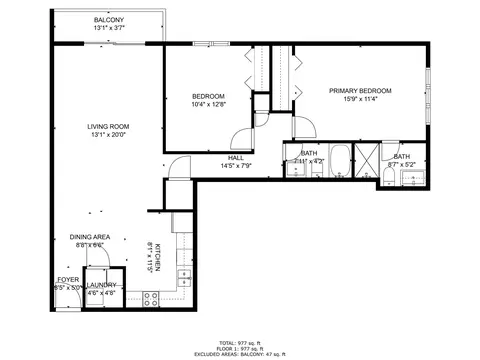 Floorplan - 1302 E Washington St #A1, Des Plaines, IL 60016 photo 1 of 1