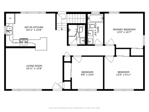 Floorplan - 7312 S Thomas Ave, Bridgeview, IL 60455 photo 1 of 3
