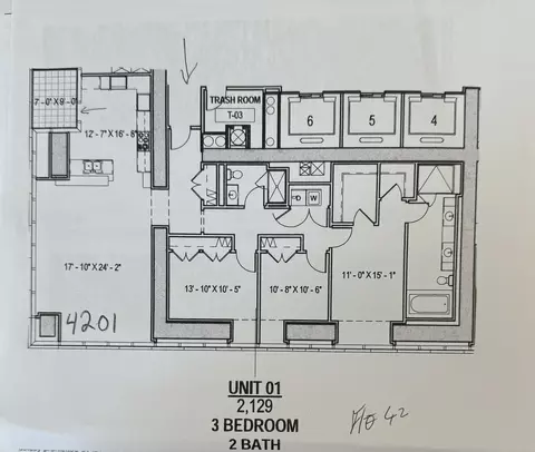 Floorplan - 363 E Wacker Dr #4201, Chicago, IL 60601 photo 1 of 1