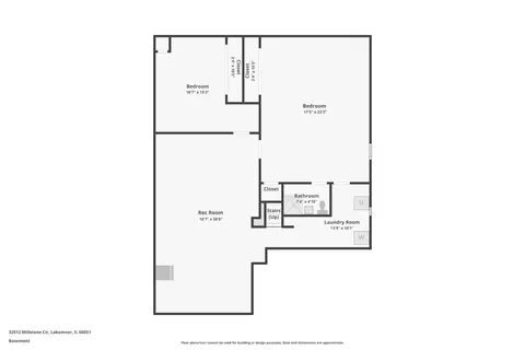 Floorplan - 32512 Millstone Cir, Lakemoor, IL 60051 photo 2 of 2