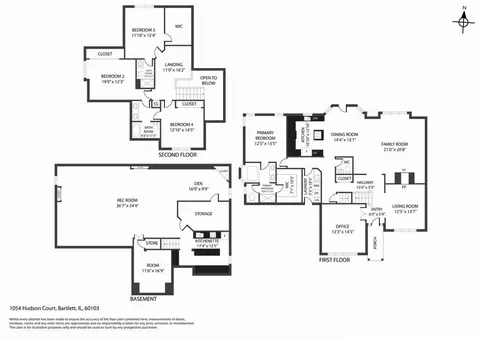 Floorplan - 1054 Hudson Ct, Bartlett, IL 60103 photo 1 of 1