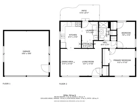 Floorplan - 418 S Pierce Ave, Wheaton, IL 60187 photo 1 of 1