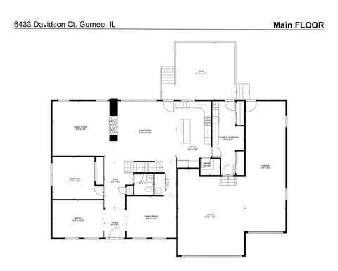 Floorplan - 6433 Davidson Ct, Gurnee, IL 60031 photo 1 of 3