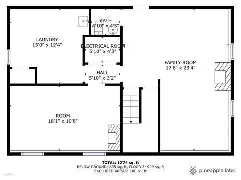 Floorplan - 1010 Elm St, Wheaton, IL 60189 photo 2 of 2