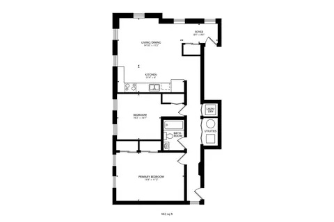 Floorplan - 108 E 41st St #2E, Chicago, IL 60653 photo 1 of 1