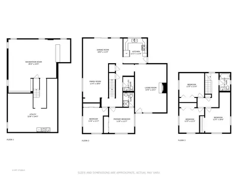 Floorplan - 107 W Jeffery Ave, Wheeling, IL 60090 photo 1 of 3