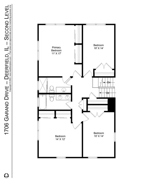 Floorplan - 1706 Garand Dr, Deerfield, IL 60015 photo 2 of 3