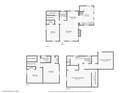 Floorplan - 197 6th St, Wheeling, IL 60090 photo 4 of 4
