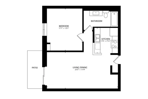 Floorplan - 5600 Astor Ln #111, Rolling Meadows, IL 60008 photo 1 of 1