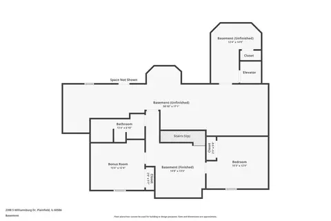 Floorplan - 2398 S Williamsburg Dr, Plainfield, IL 60586 photo 3 of 4