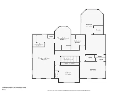 Floorplan - 2398 S Williamsburg Dr, Plainfield, IL 60586 photo 1 of 4