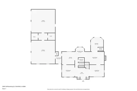 Floorplan - 2398 S Williamsburg Dr, Plainfield, IL 60586 photo 2 of 4