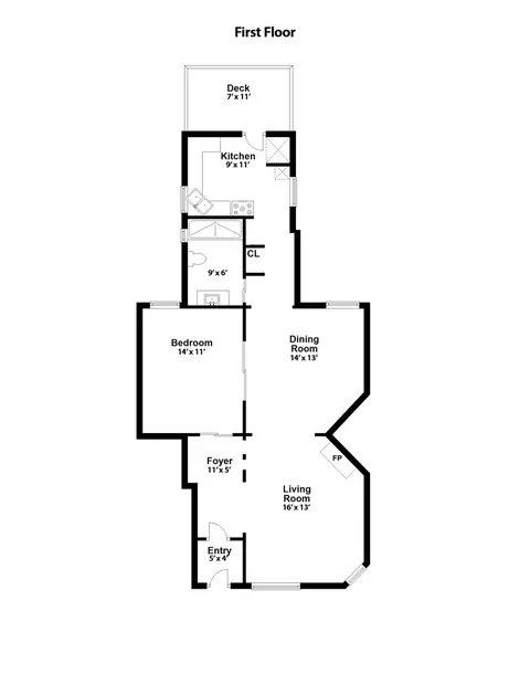 Floorplan - 523 E 41st St, Chicago, IL 60653 photo 1 of 3