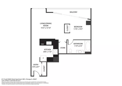 611 S Wells St #2801, Chicago, IL 60607 photo 30