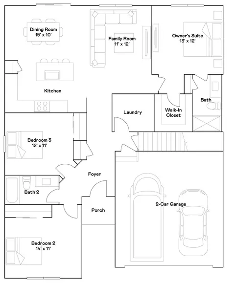 Floorplan - 1650 Rolling Pass, Beecher, IL 60401 photo 1 of 1