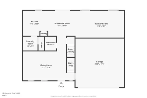 Floorplan - 625 Deames St, Plano, IL 60545 photo 2 of 3