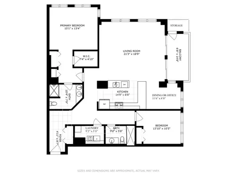 Floorplan - 100 Prairie Park Dr #210, Wheeling, IL 60090 photo 1 of 1