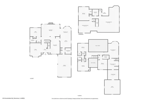 Floorplan - 610 Greendale Rd, Glenview, IL 60025 photo 4 of 4