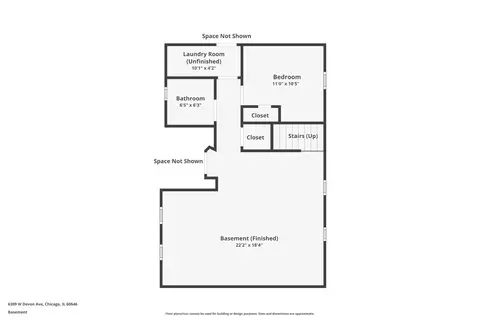 Floorplan - 6309 W Devon Ave, Chicago, IL 60646 photo 3 of 4