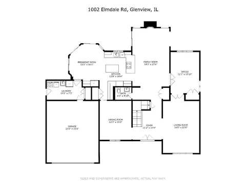 Floorplan - 1002 Elmdale Rd, Glenview, IL 60025 photo 2 of 4