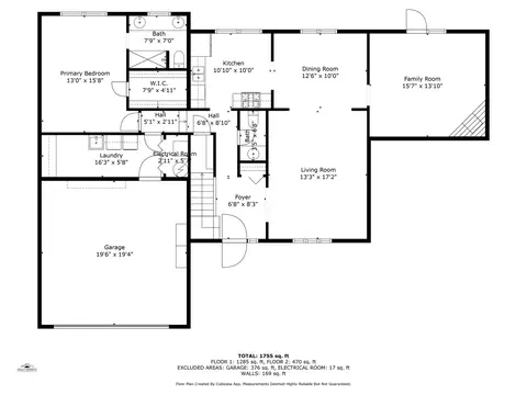 Floorplan - 1075 Creekside Dr, Wheaton, IL 60189 photo 1 of 3