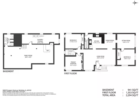 Floorplan - 5800 Prospect Ave, Berkeley, IL 60163 photo 1 of 1