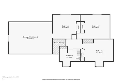 Floorplan - 113 Crabapple Ln, Morris, IL 60450 photo 2 of 4