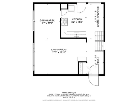 Floorplan - 509 E Illinois St, Wheaton, IL 60187 photo 2 of 4