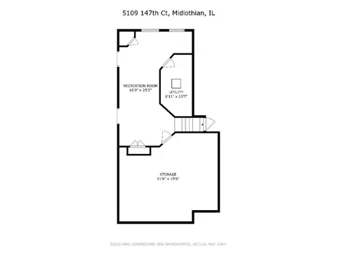 Floorplan - 5109 147th Ct, Midlothian, IL 60445 photo 4 of 4