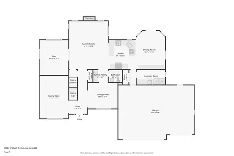 Floorplan - 11624 Kluth Ct, Mokena, IL 60448 photo 1 of 4